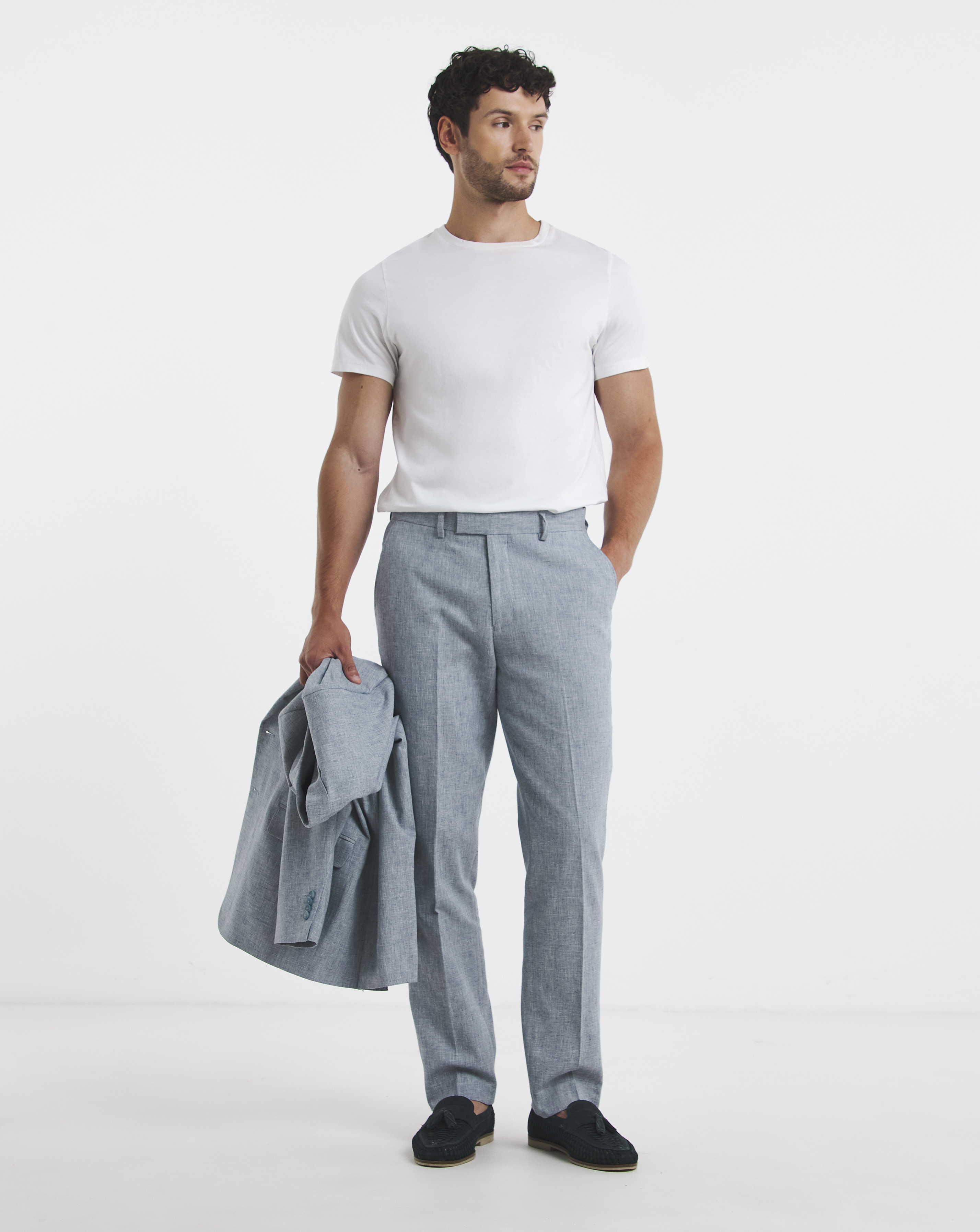 Linen Blend Trouser