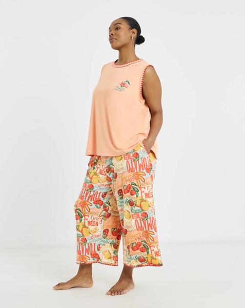Figleaves Fruit Culotte Pyjama Set