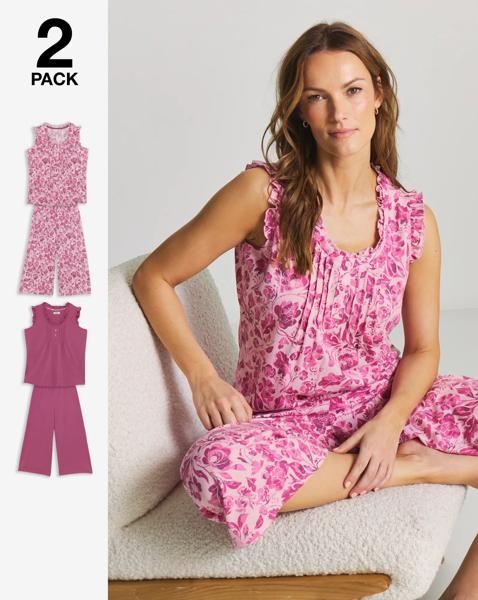 Julipa Value Floral 2 Pack Pyjama Set