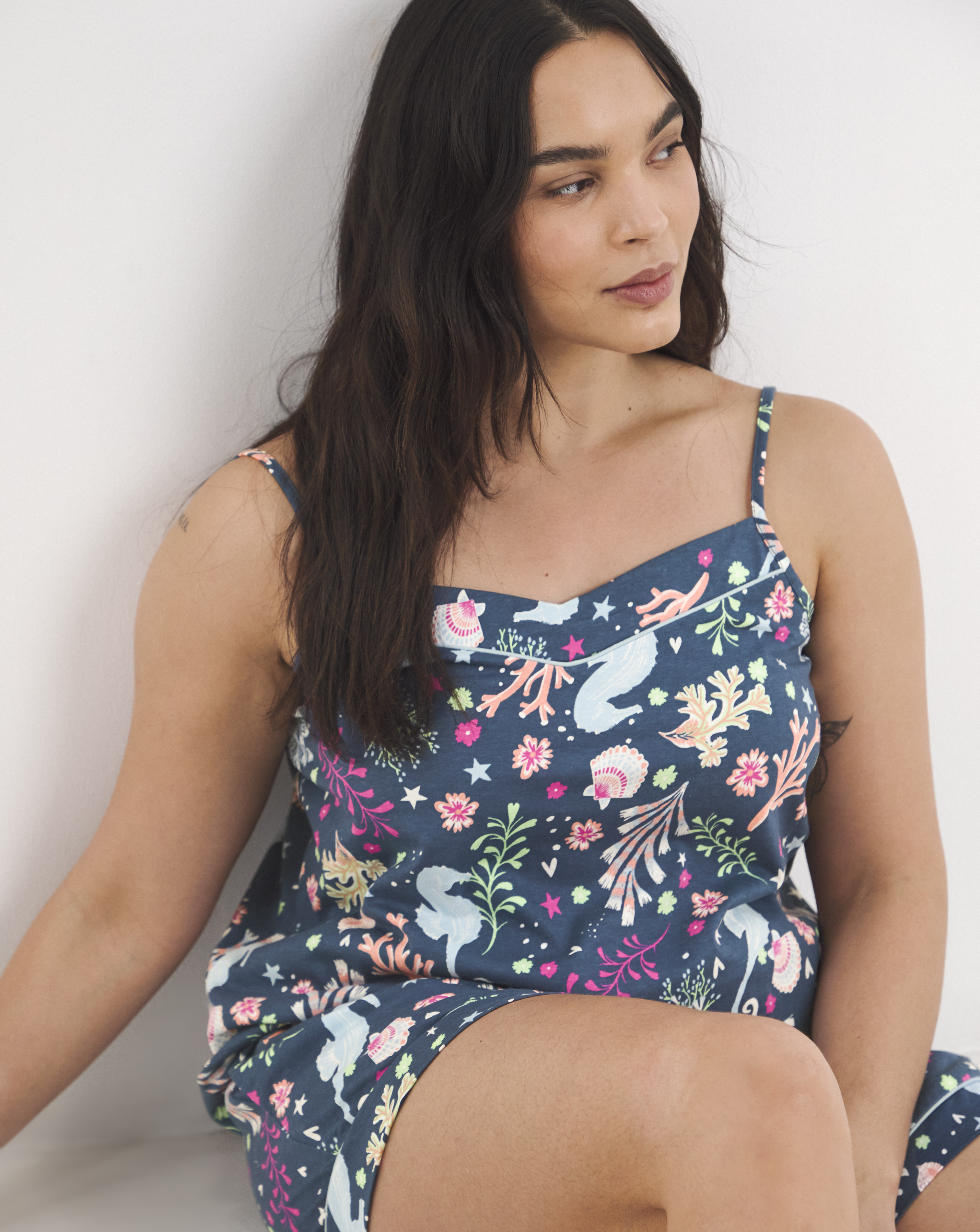 Pretty Secrets Seahorse Shortie Cami Set