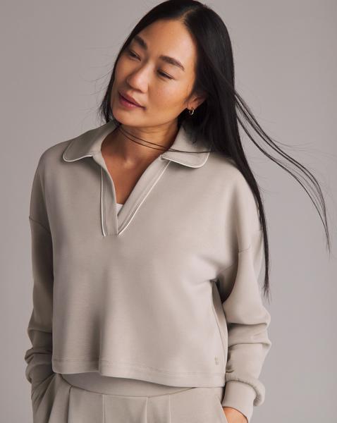 Sweaty Betty Sand Wash Crop Sweatshirt