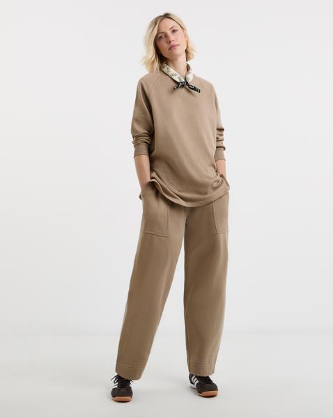 Mocha Barrel Leg Jogger