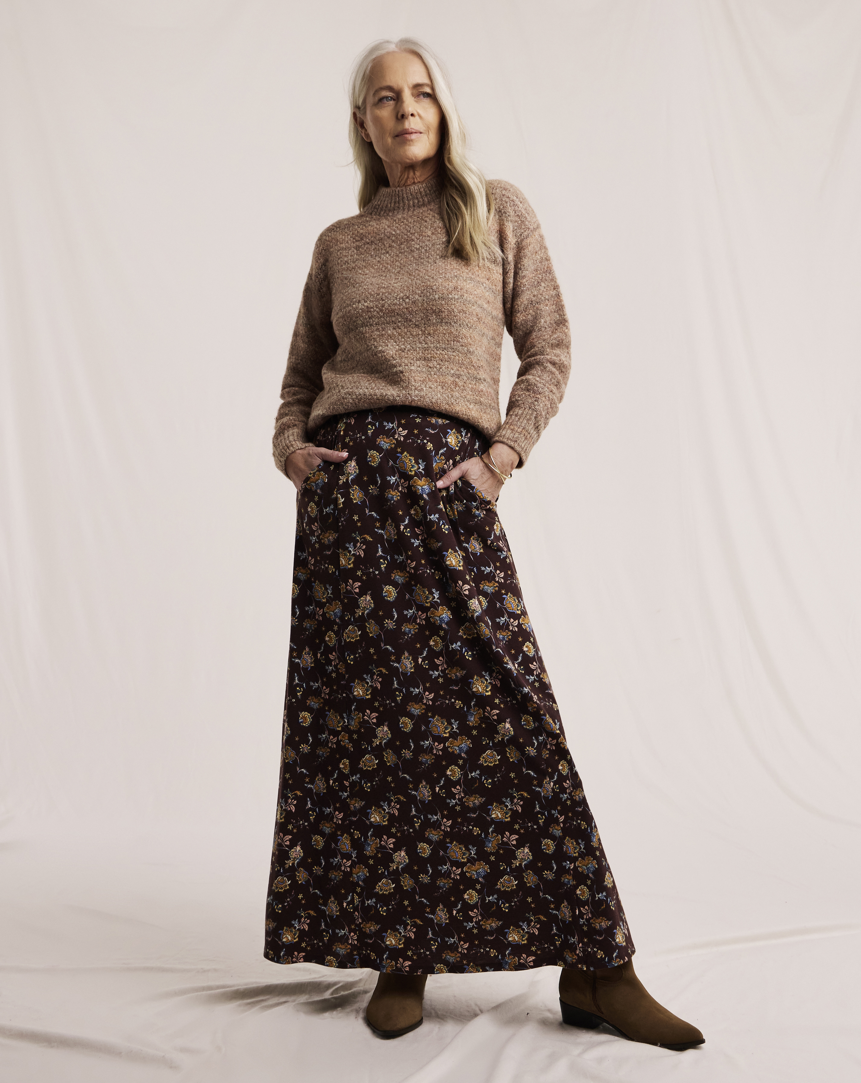 Julipa Printed Jersey Midi Skirt