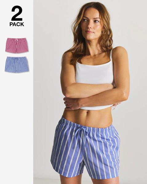 Pretty Secrets 2 Pack Pyjama Shorts