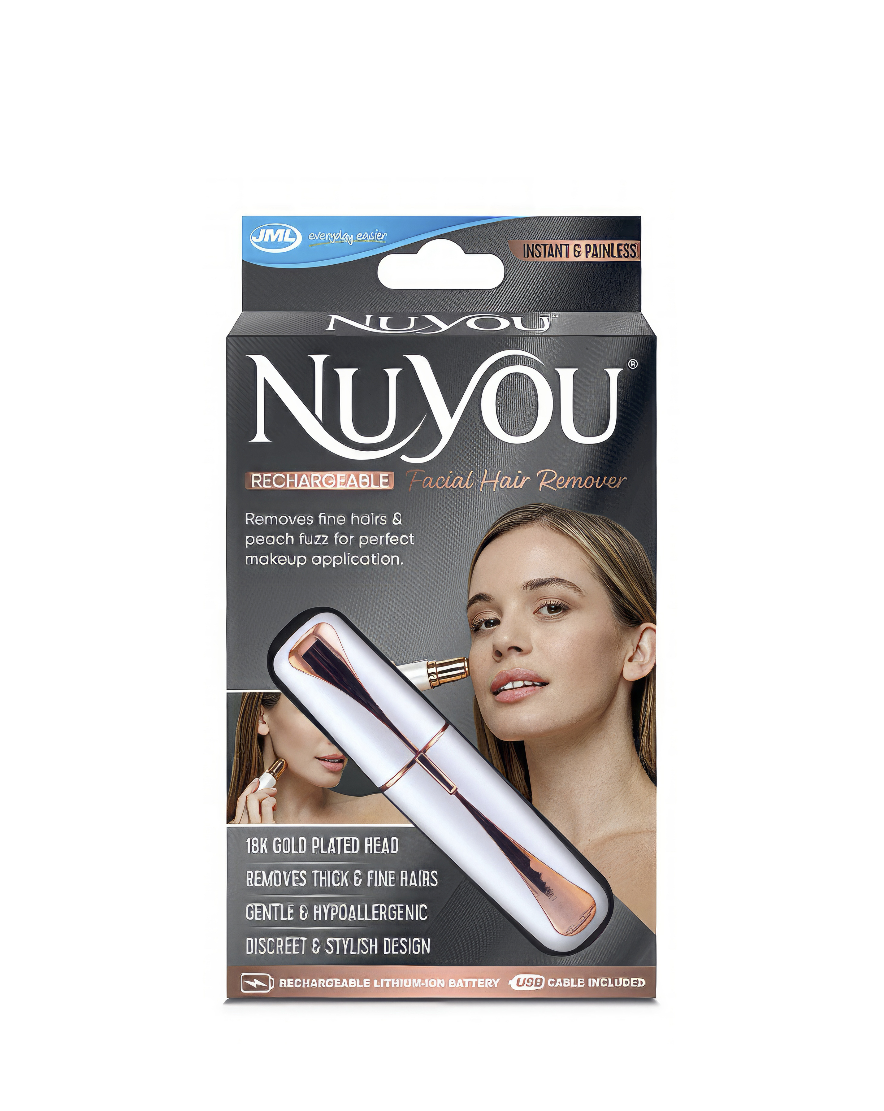 NuYou Facial Hair Remover Pearl White