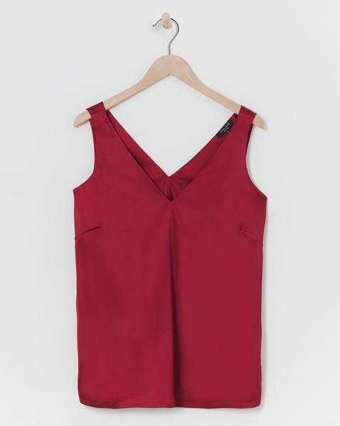 Satin V Neck Vest
