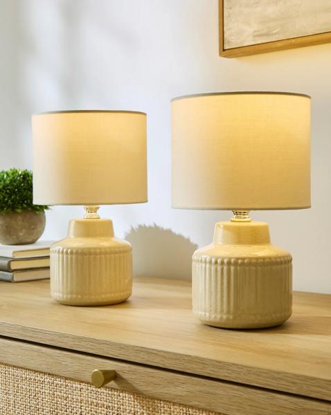 Julipa Beau Textured Base Ceramic Lamps