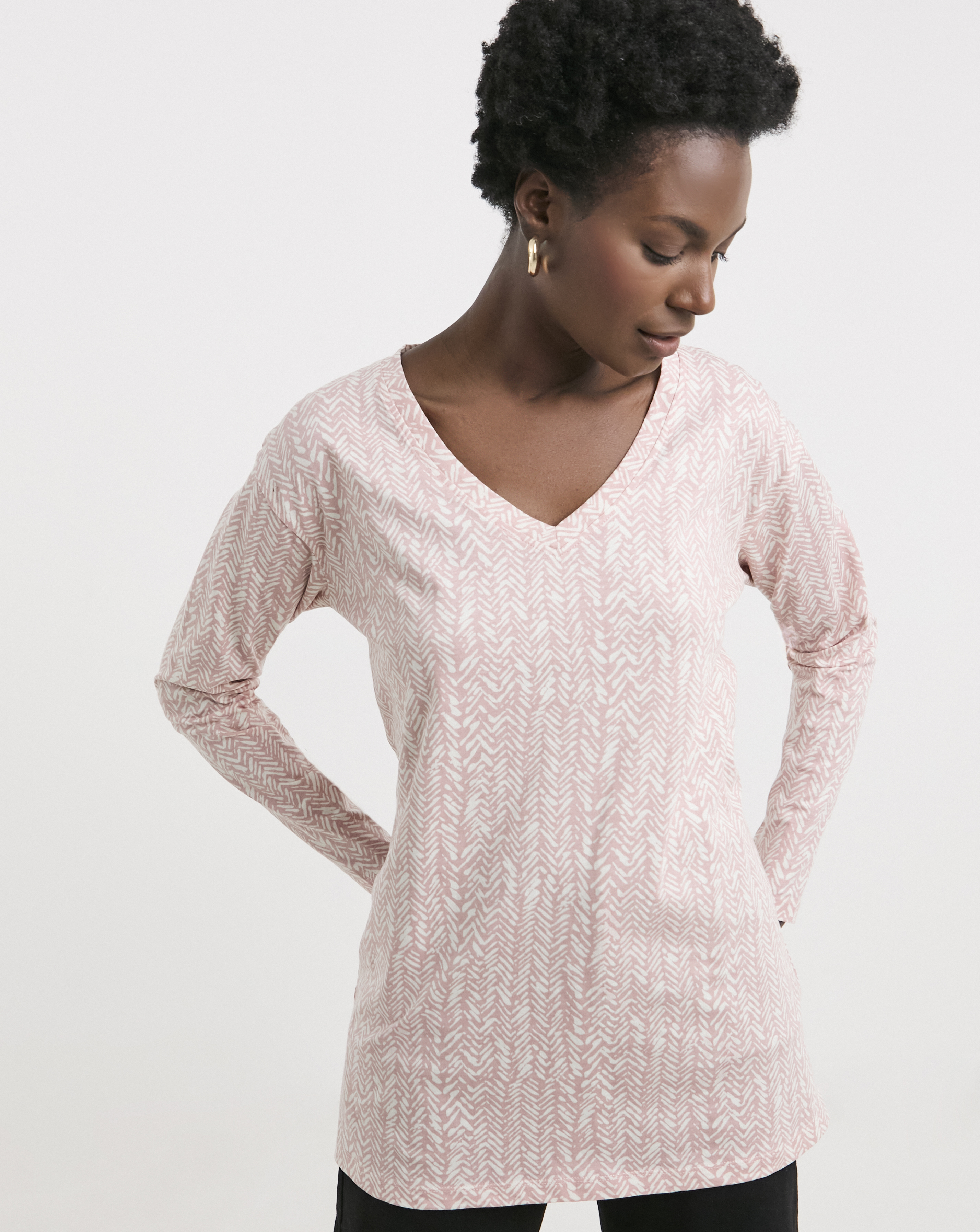 Slouch Long Sleeve Longline Top