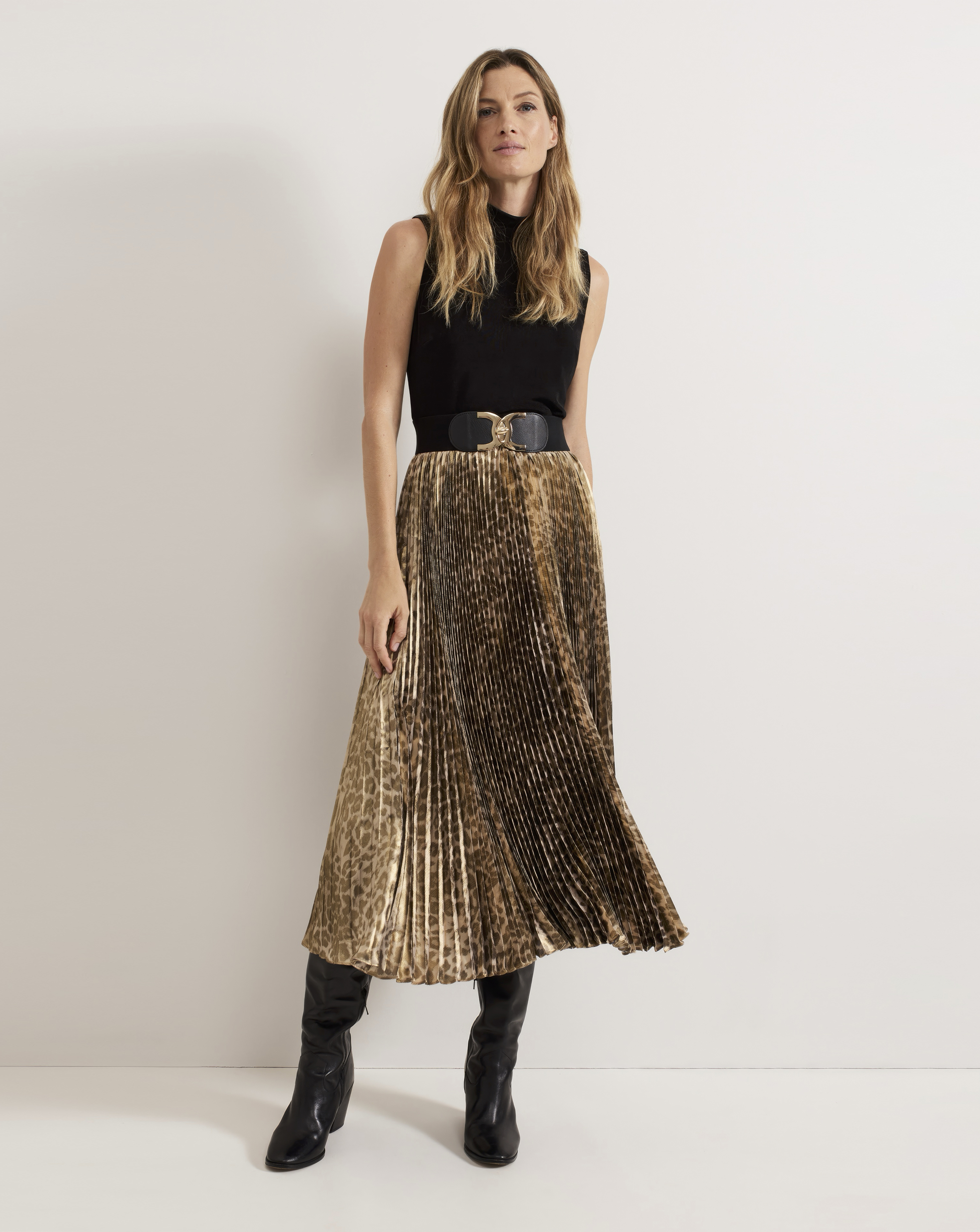 Phase Eight Pleat Midi Dress