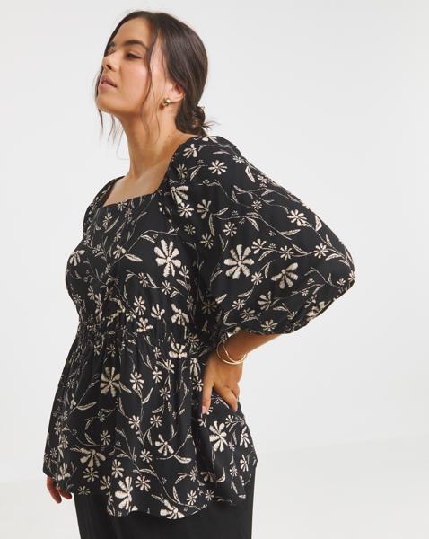 Simply Be Ditsy Print Blouse