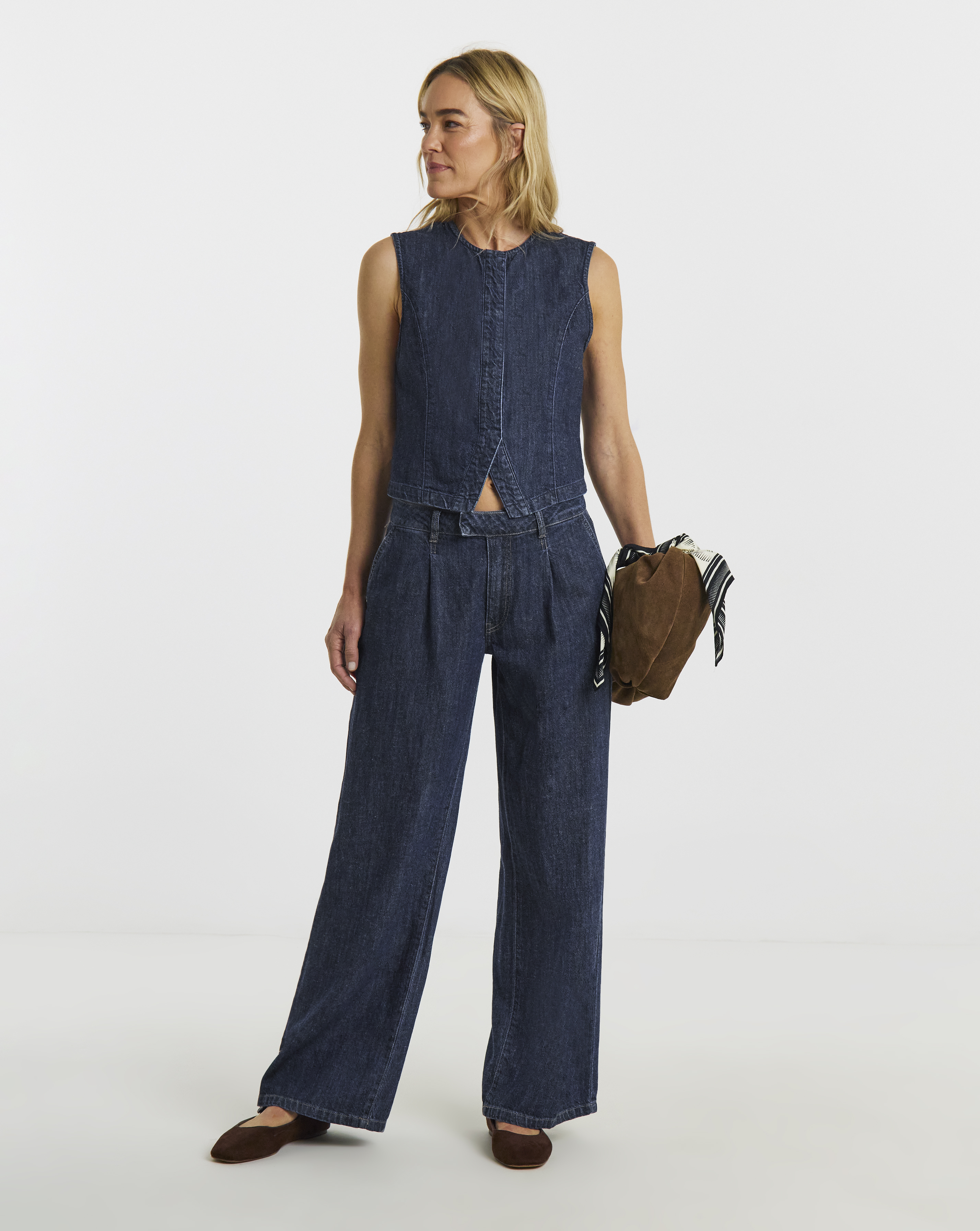 JDY Lana Mid Waist Wide Leg Trouser
