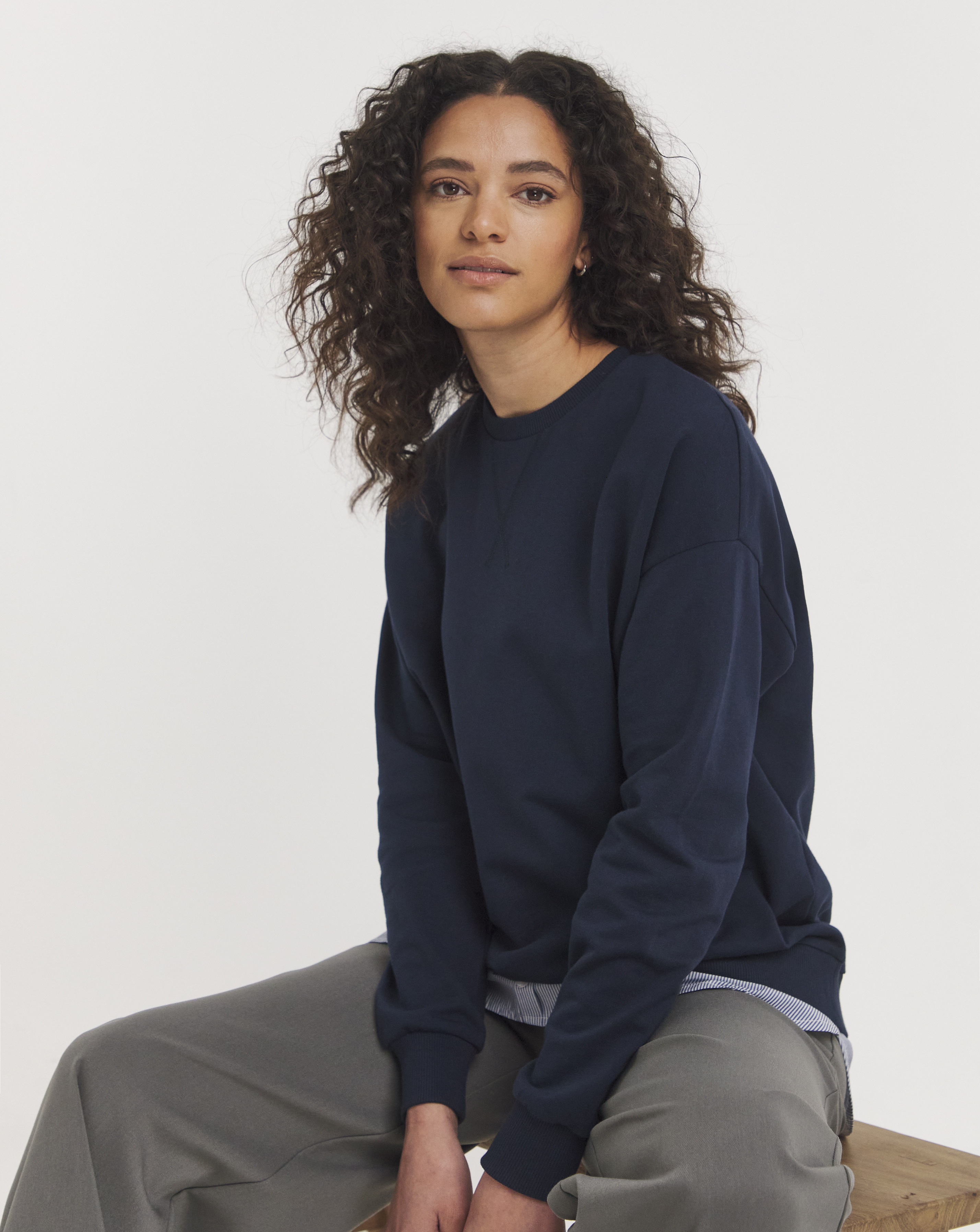 Long Sleeve Crew neck 2in1 Sweatshirt