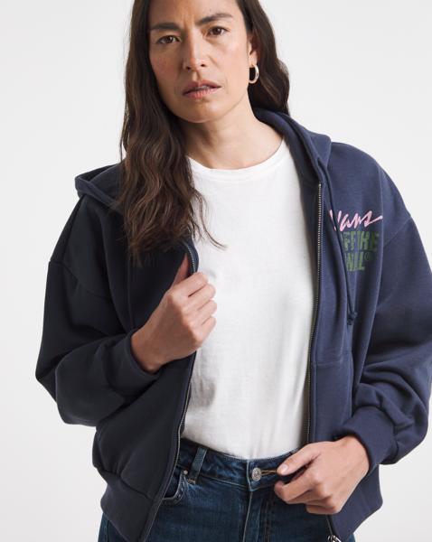VANS Ladywell Retro Zip Cropped Hoodie