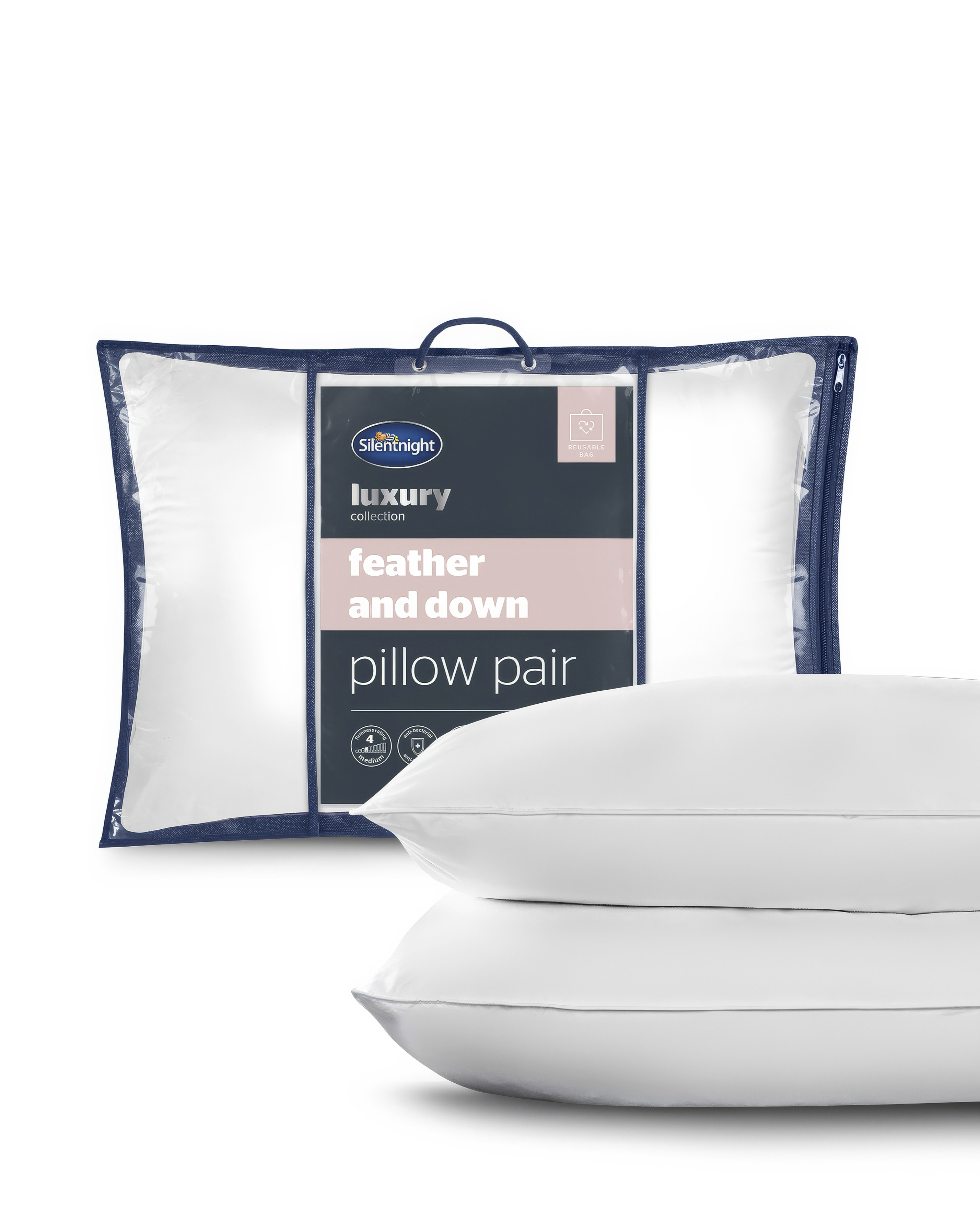 Silentnight 2 Pk Duck Feather Pillows