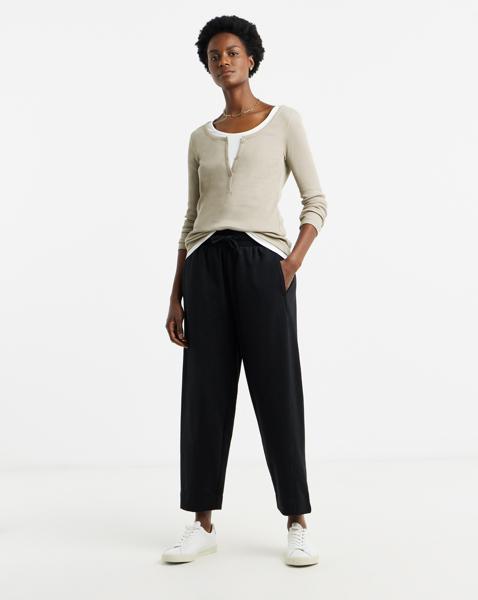 Barrel Leg Jersey Trouser