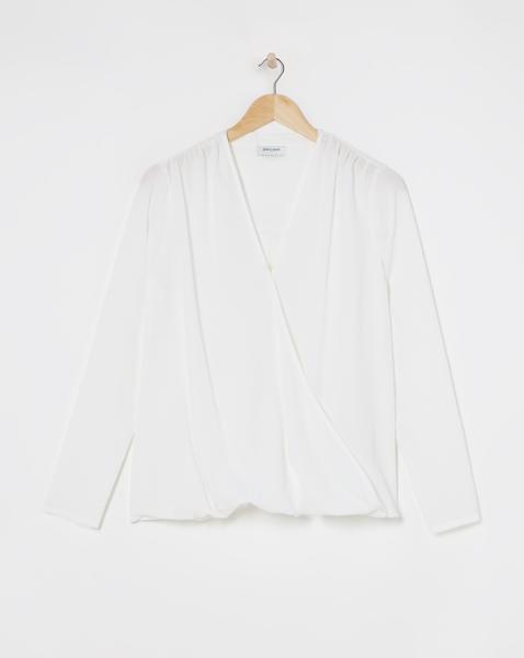 Wrap Drape Blouse