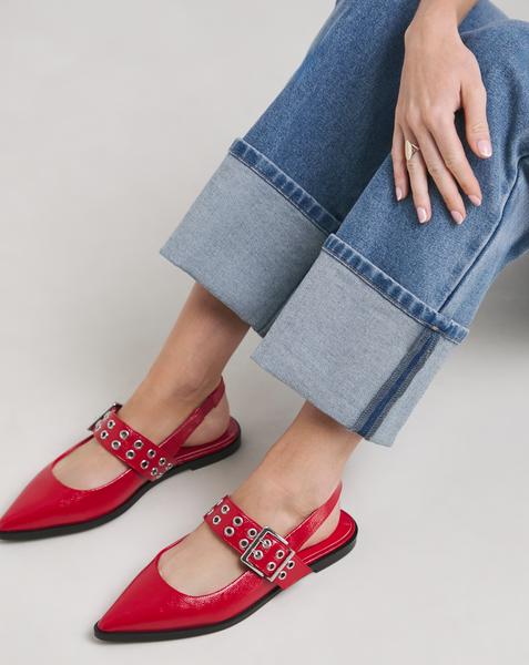 Hardware Mary Jane Slingback Shoe Wide