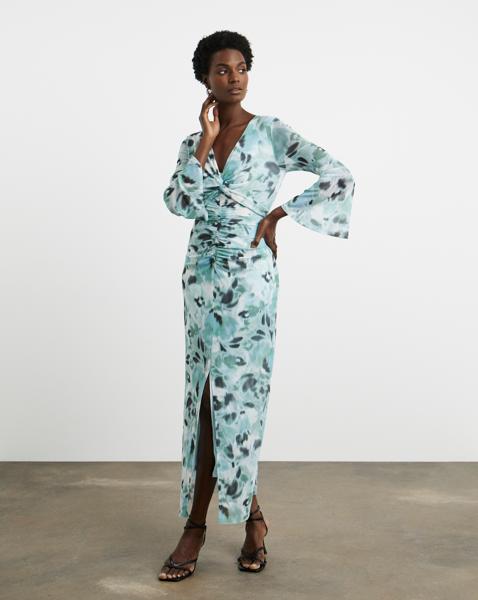 Joanna Hope Mesh Maxi Dress