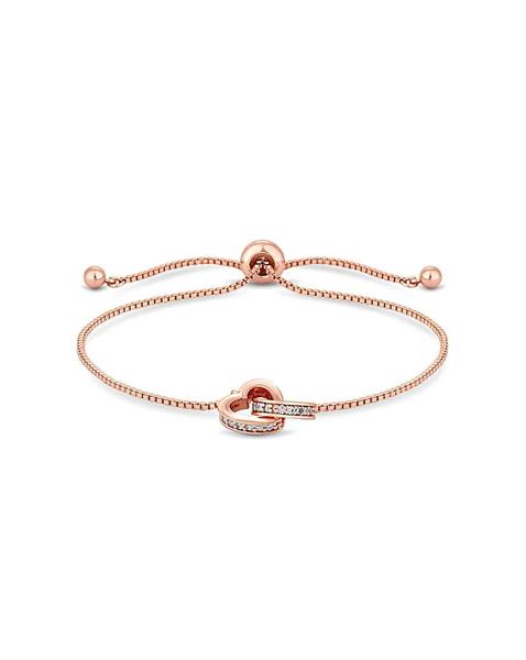 Jon Richard Rose Crystal Heart Bracelet