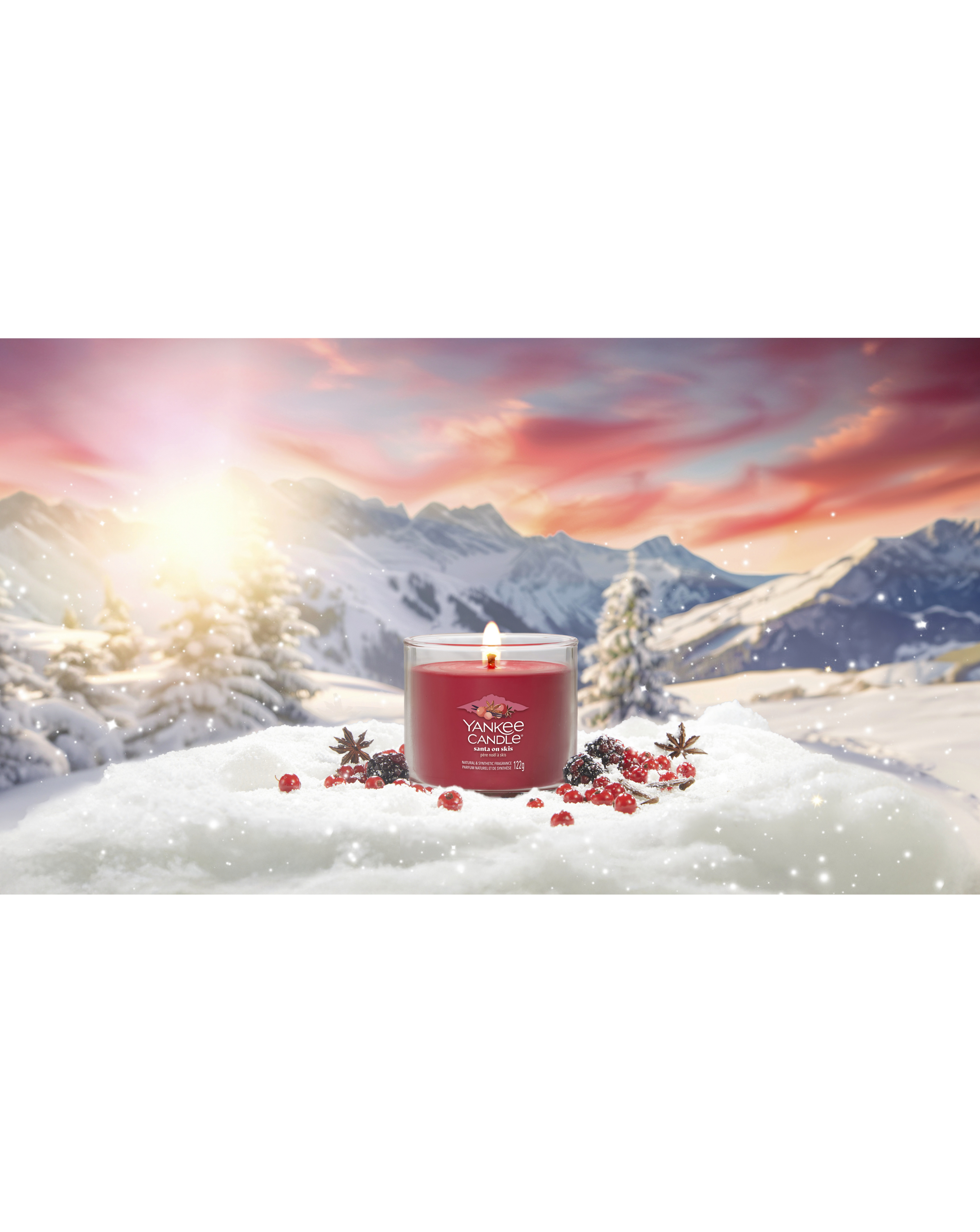 YC Signature Small Tumbler Santa Skis