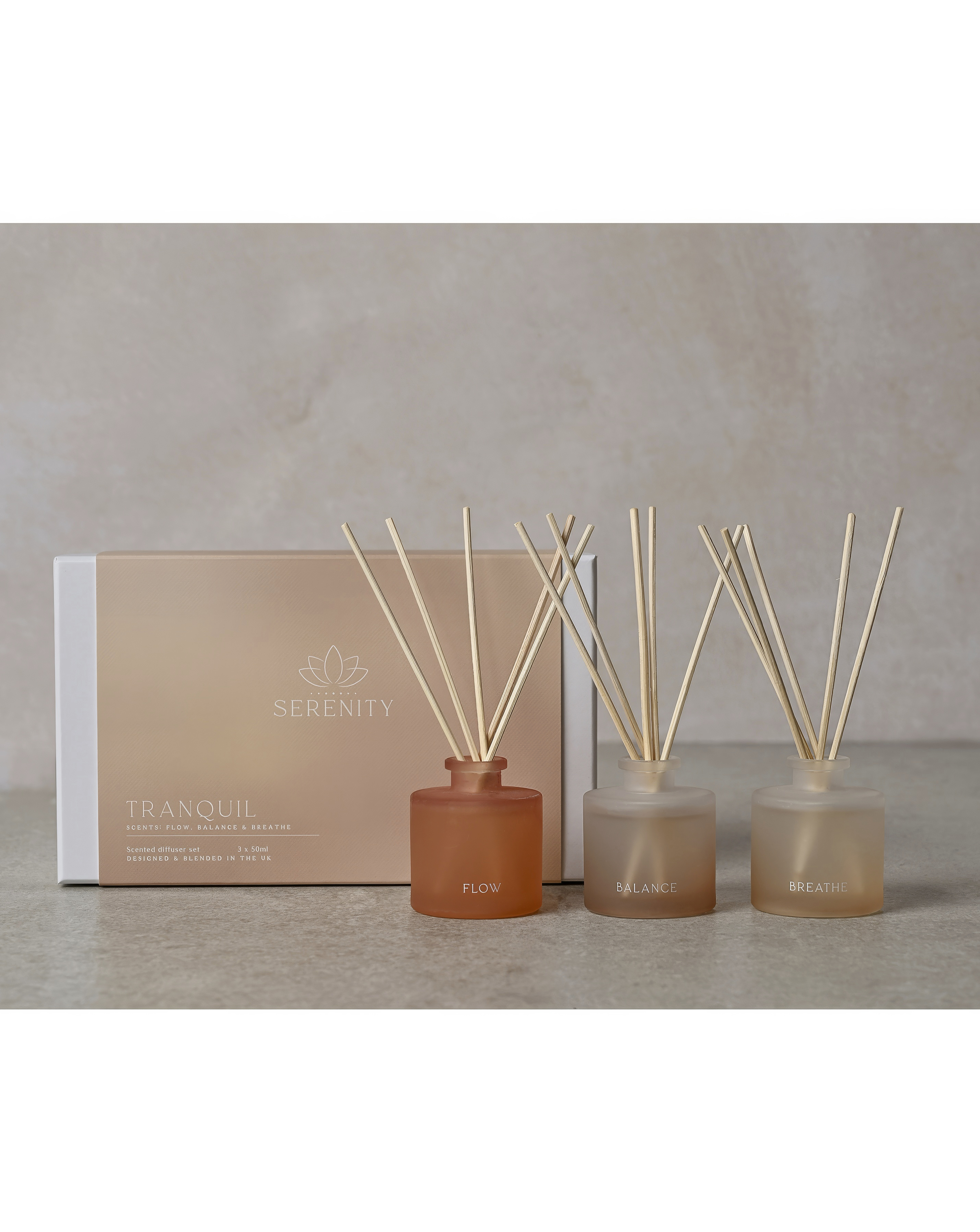 'Tranquil' 50ml Diffusers Set of 3