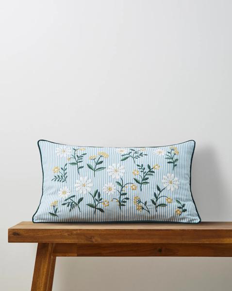 Julipa Nora Floral Stripe Cushion