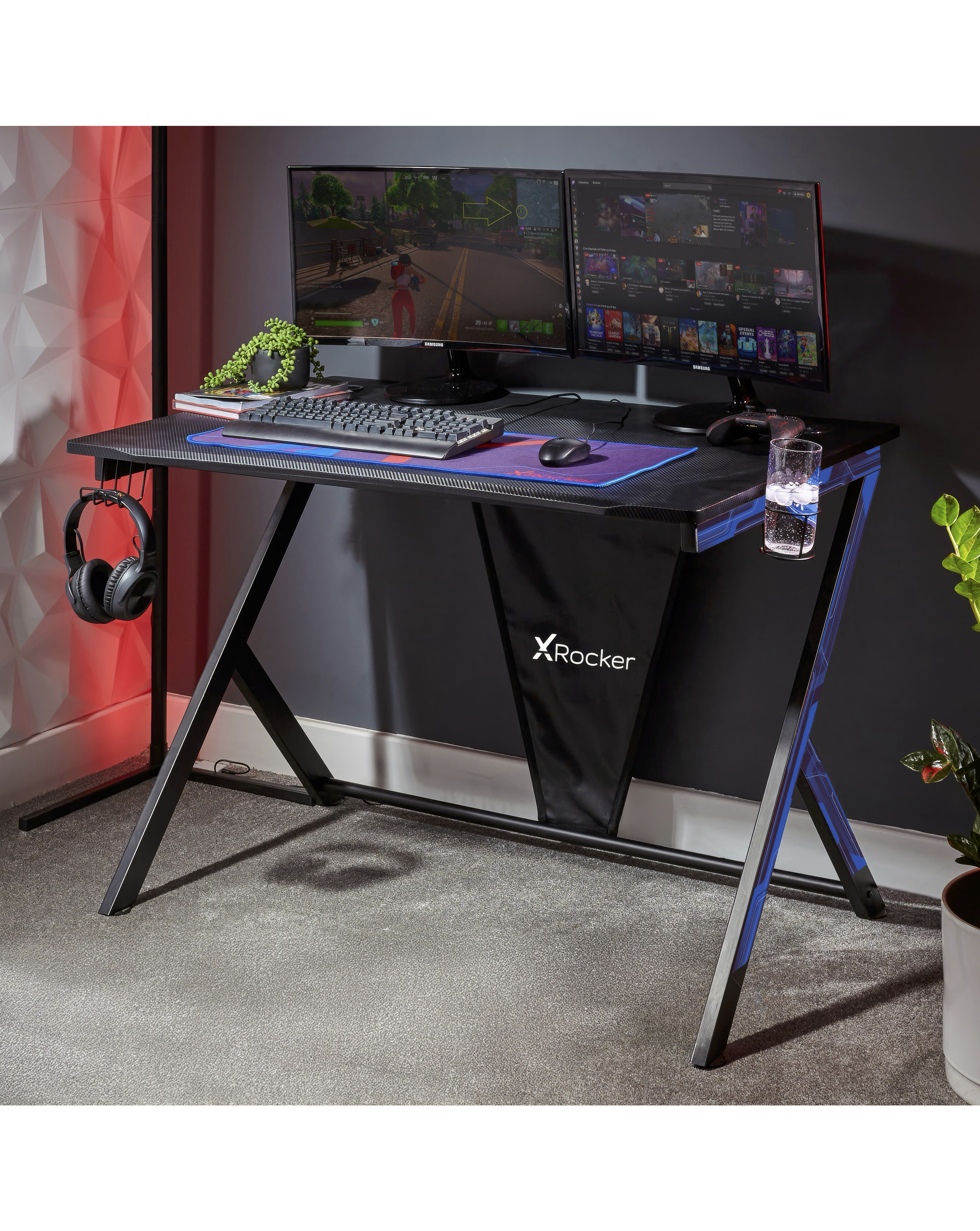 X Rocker Ocelot Gaming Desk