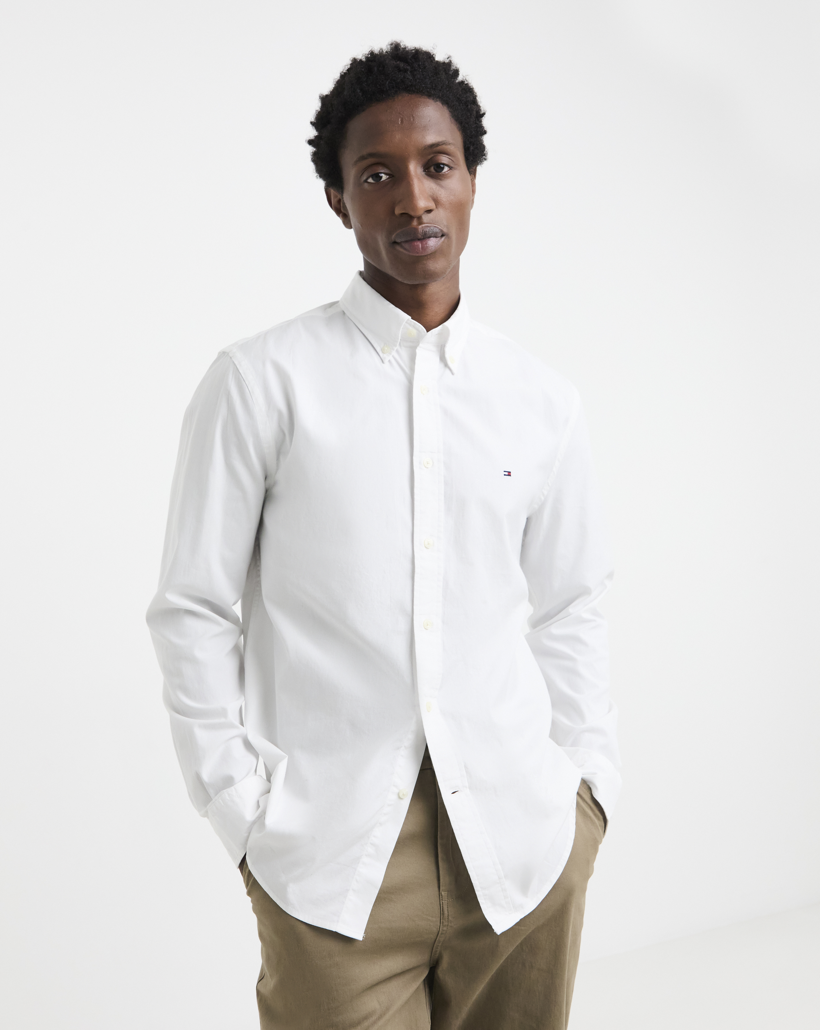 Tommy Hilfiger Flex Poplin Shirt - White