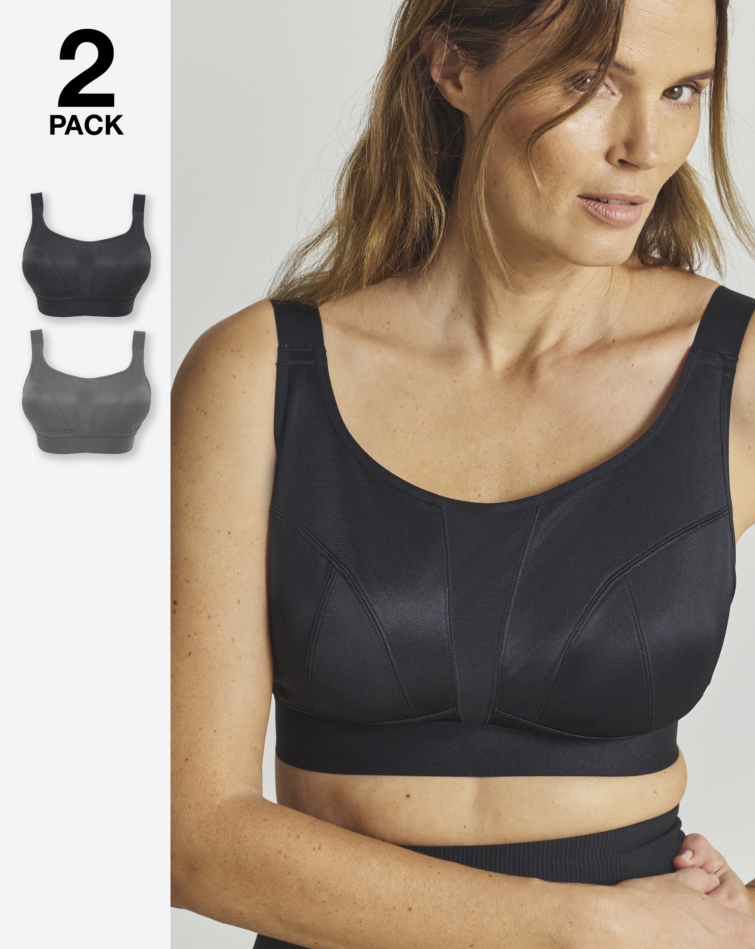 2 Pack Medium Sports Bras