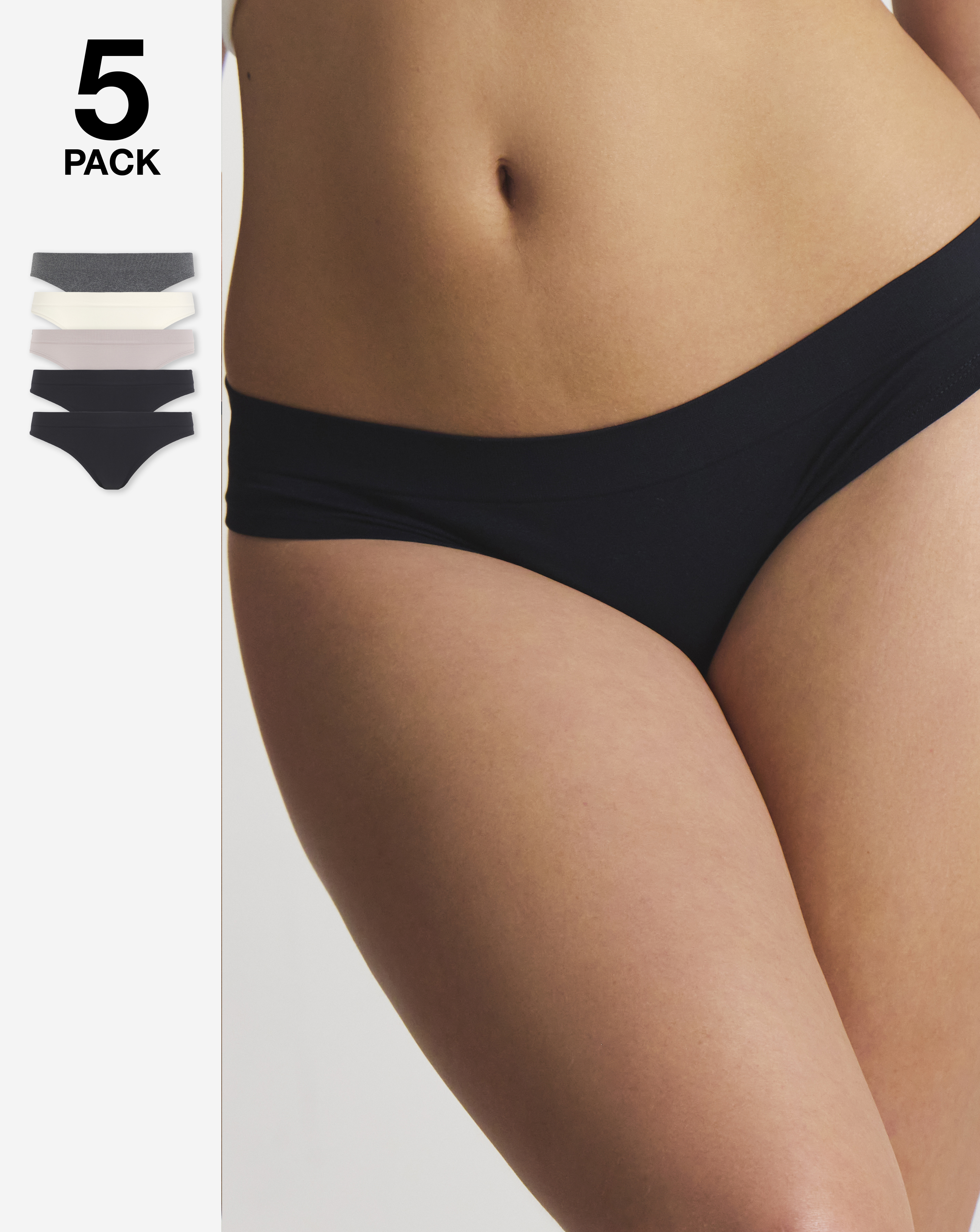 Dorina Rosanne 5 Pack Briefs Blk Multi