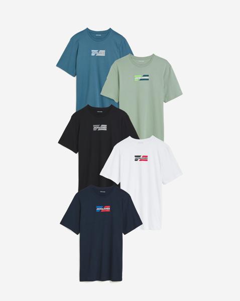 Jack & Jones Corp Logo T-Shirt 5 Pack