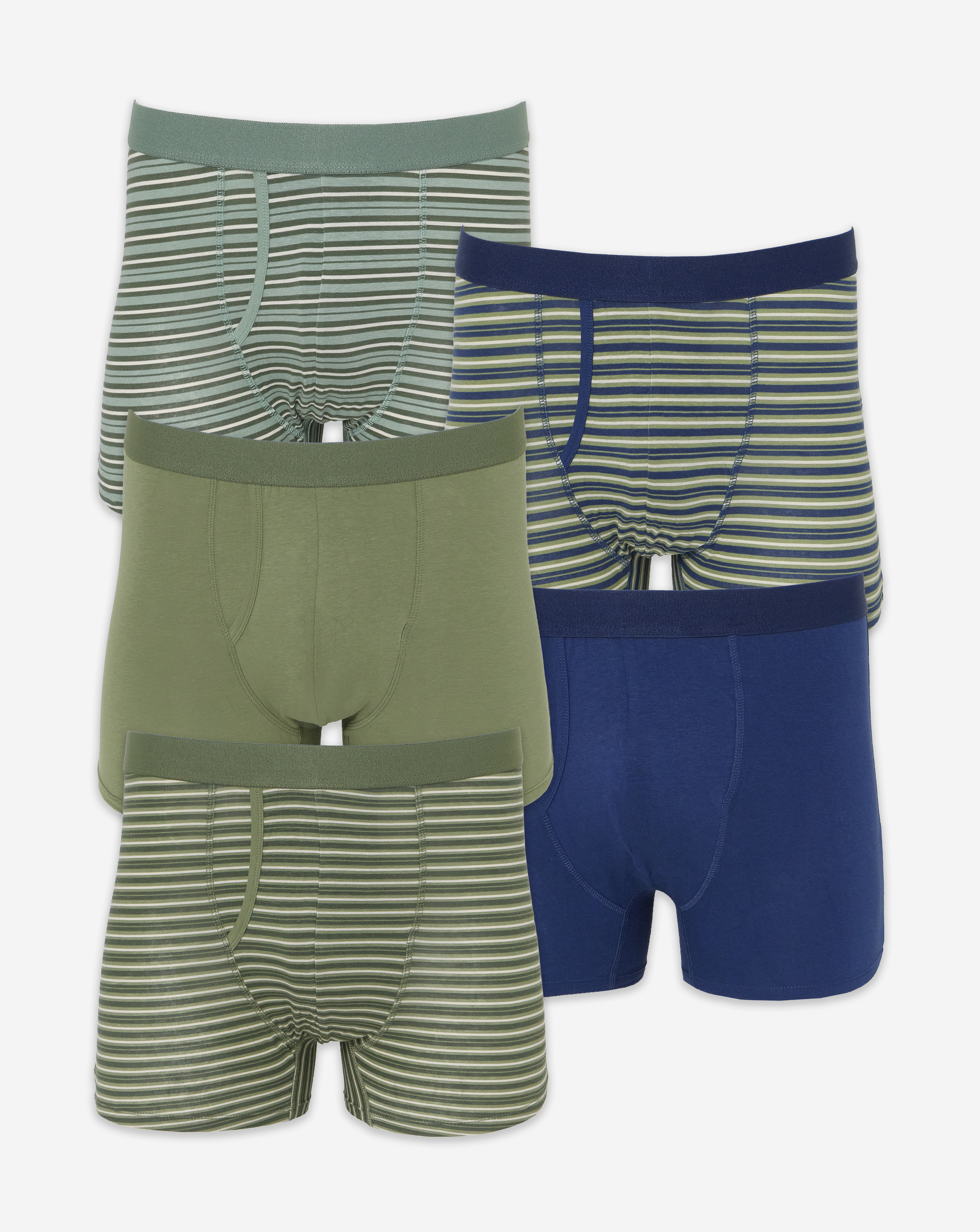 5 Pack Stripe A-Front Boxers