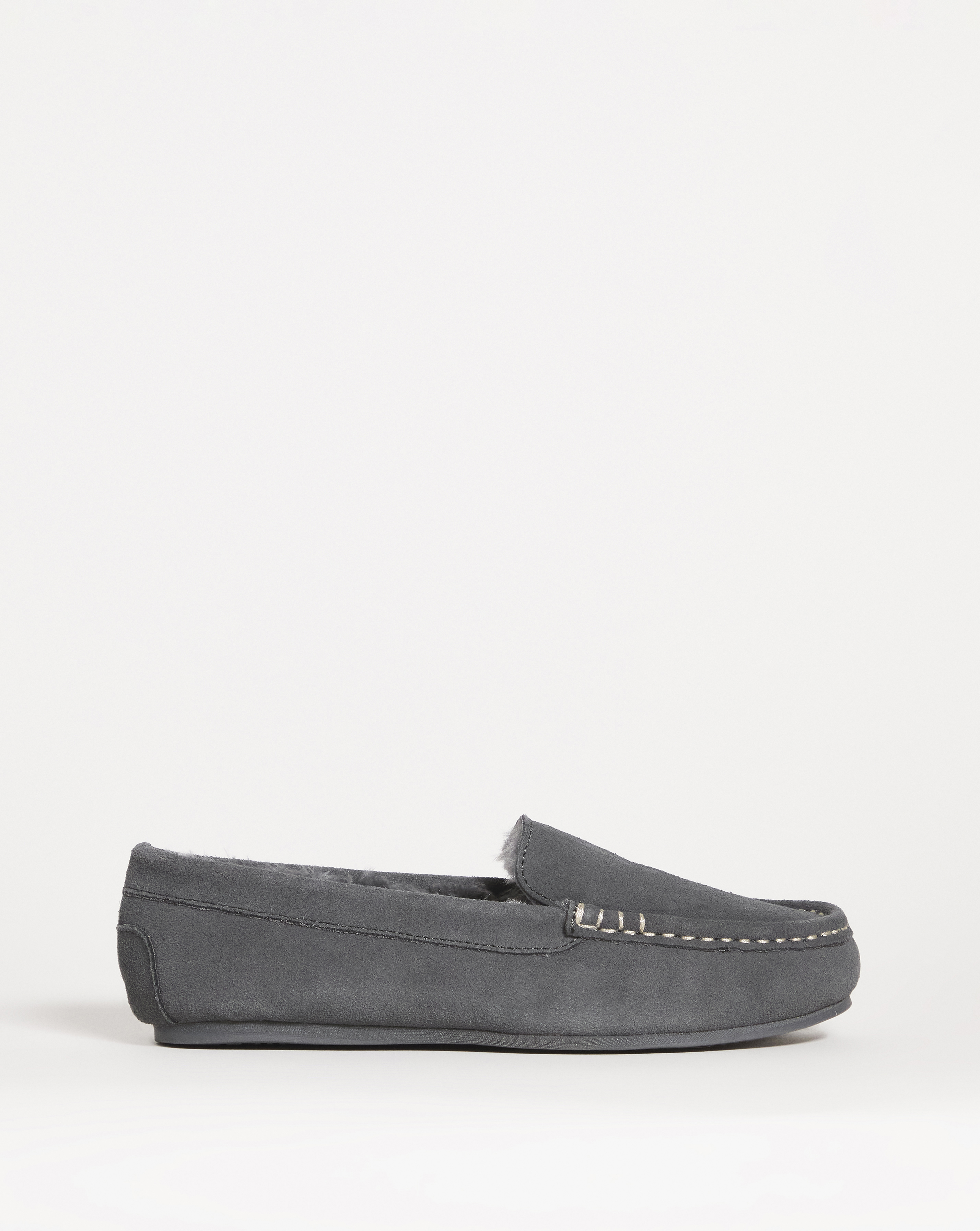 Classic Suede Moccasin Slipper EEE Fit