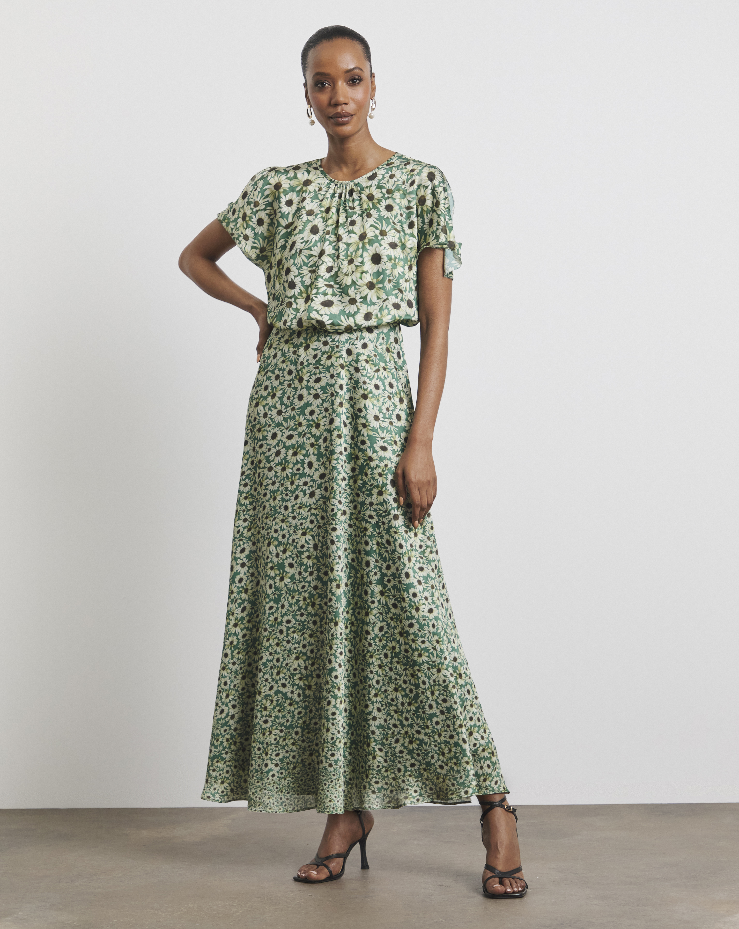 Joanna Hope Split Sleeve Maxi Dress