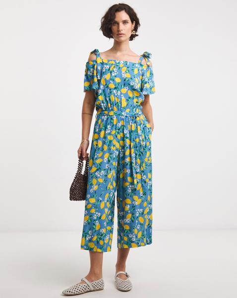 Textured Crinkle Tie Strap Jumpsuit