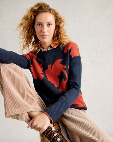 White Stuff Olive Floral Jumper