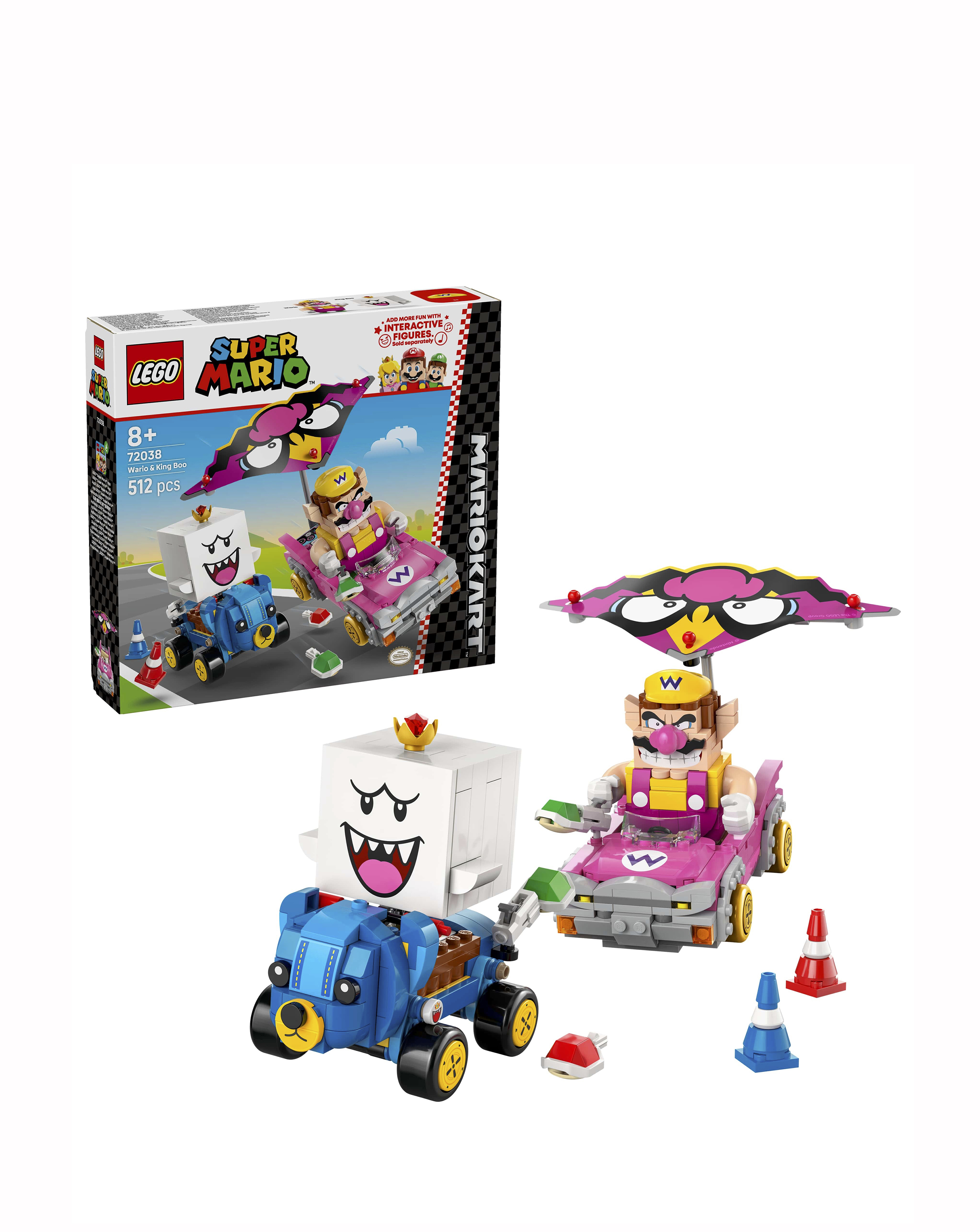 LEGO Super Mario Kart Wario & King Boo Vehicle Playset - 72038 - Ages 8+