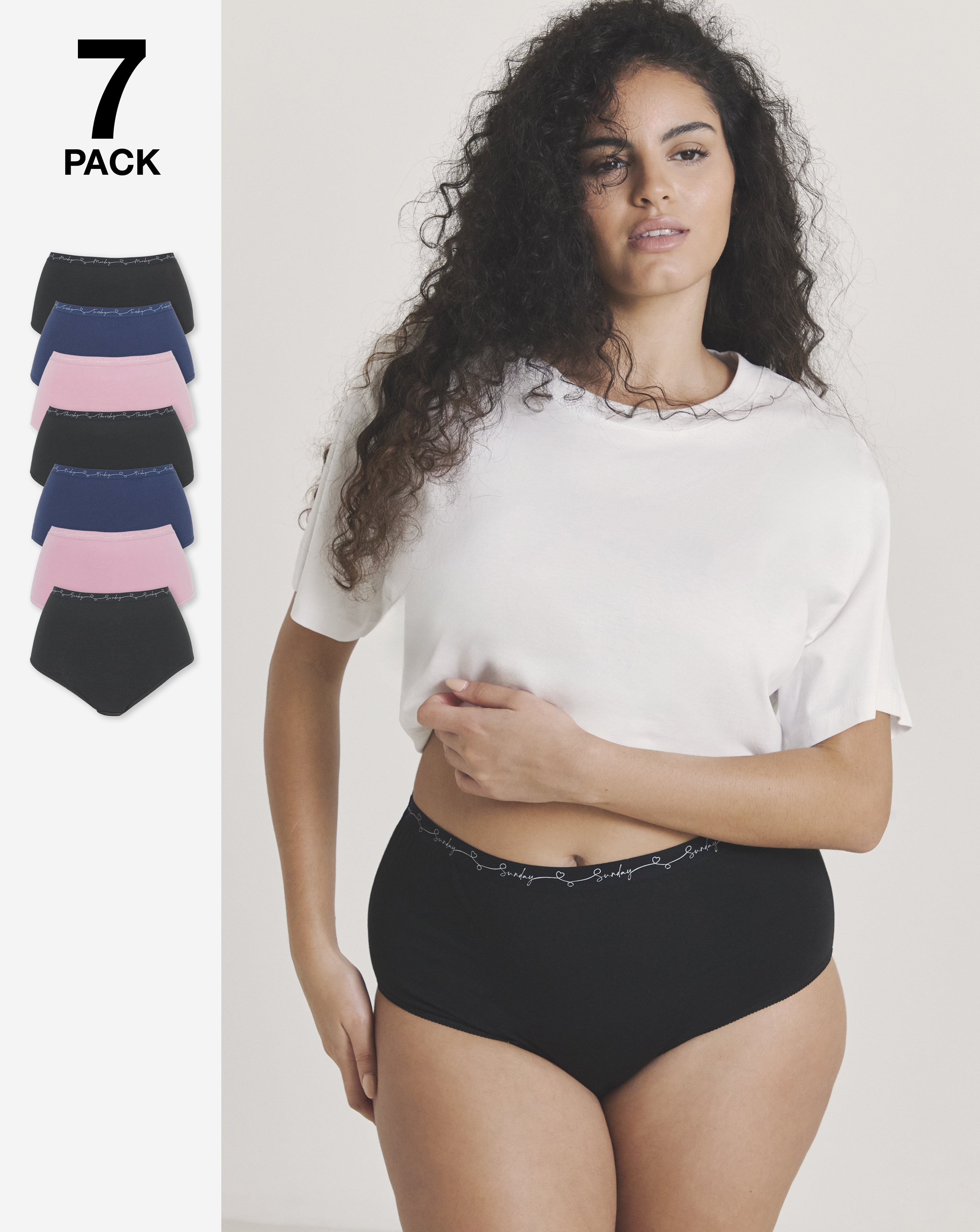 Pretty Secrets 7 Pack Full Fit Brief