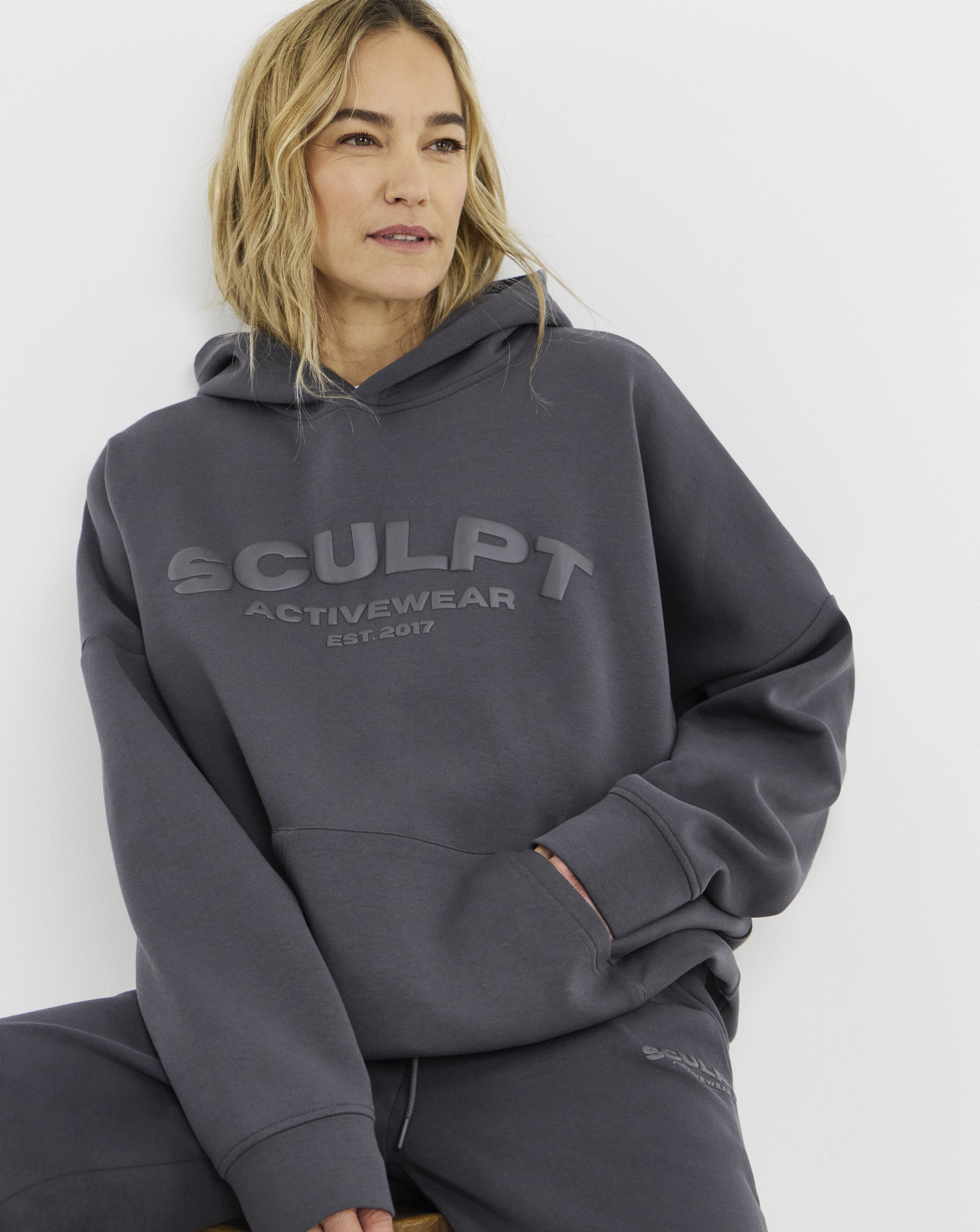 Sculpt Activewear Charcoal Hoodie - Medium