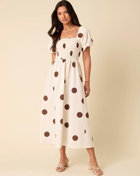 Nobody's Child Tasmin Spot Midi Dress