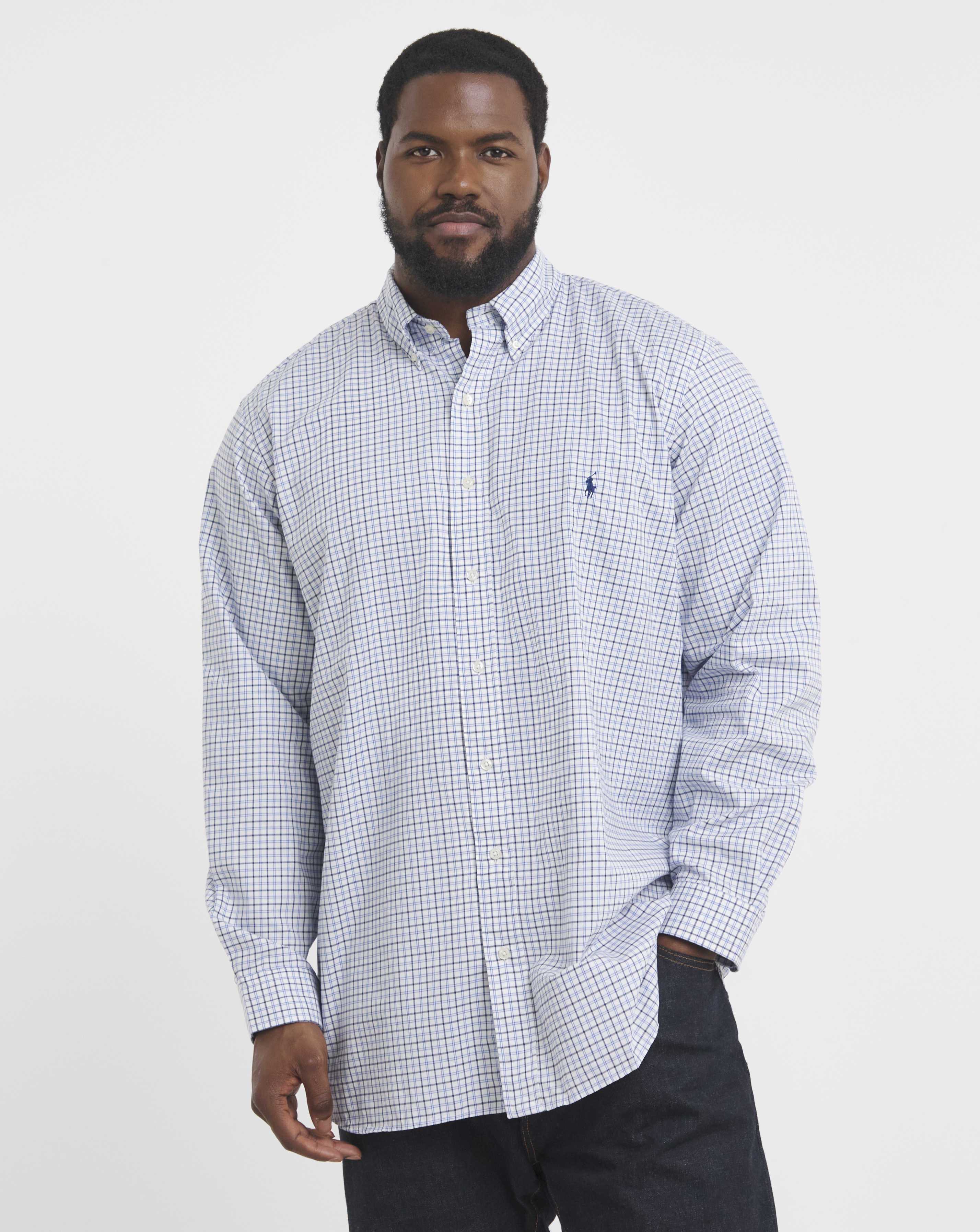 Polo Ralph Lauren Shirt - Cream/Blue