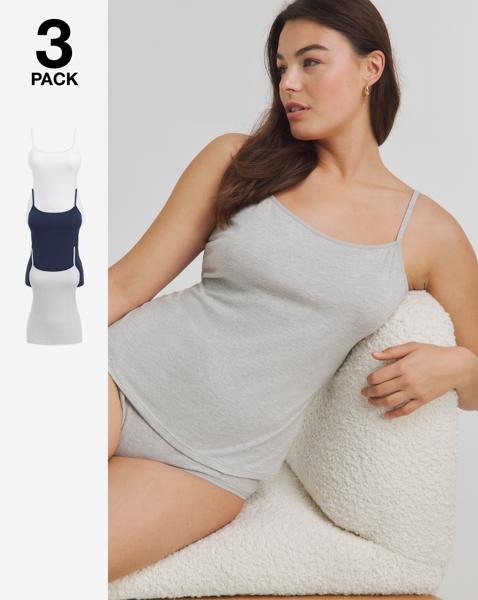 3 Pack Cotton Vests