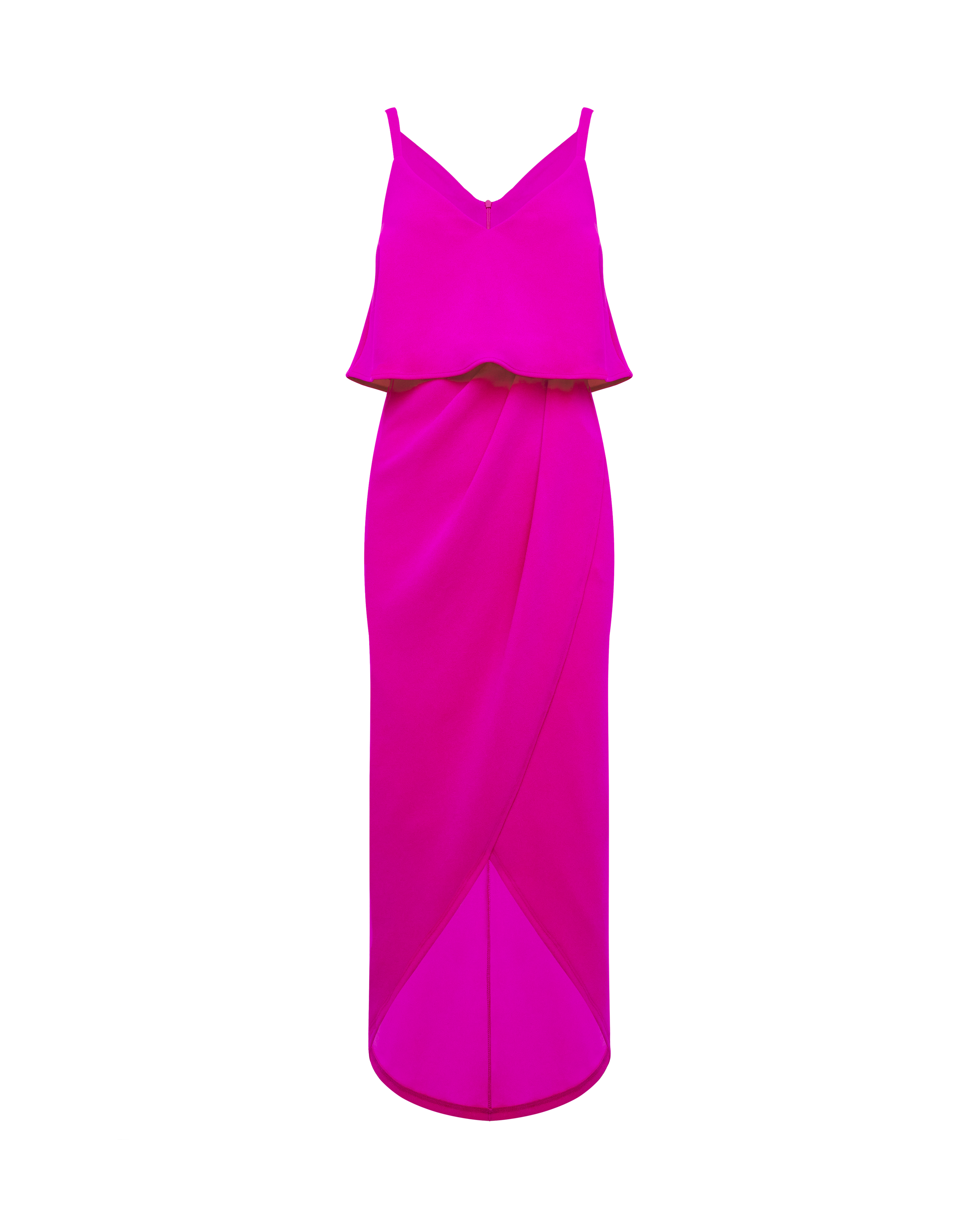 Joanna Hope Pink Overlay Midi Dress