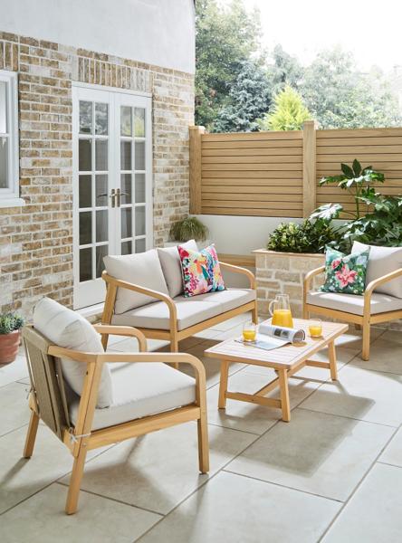 New In - Luca Wooden Lounge Set
