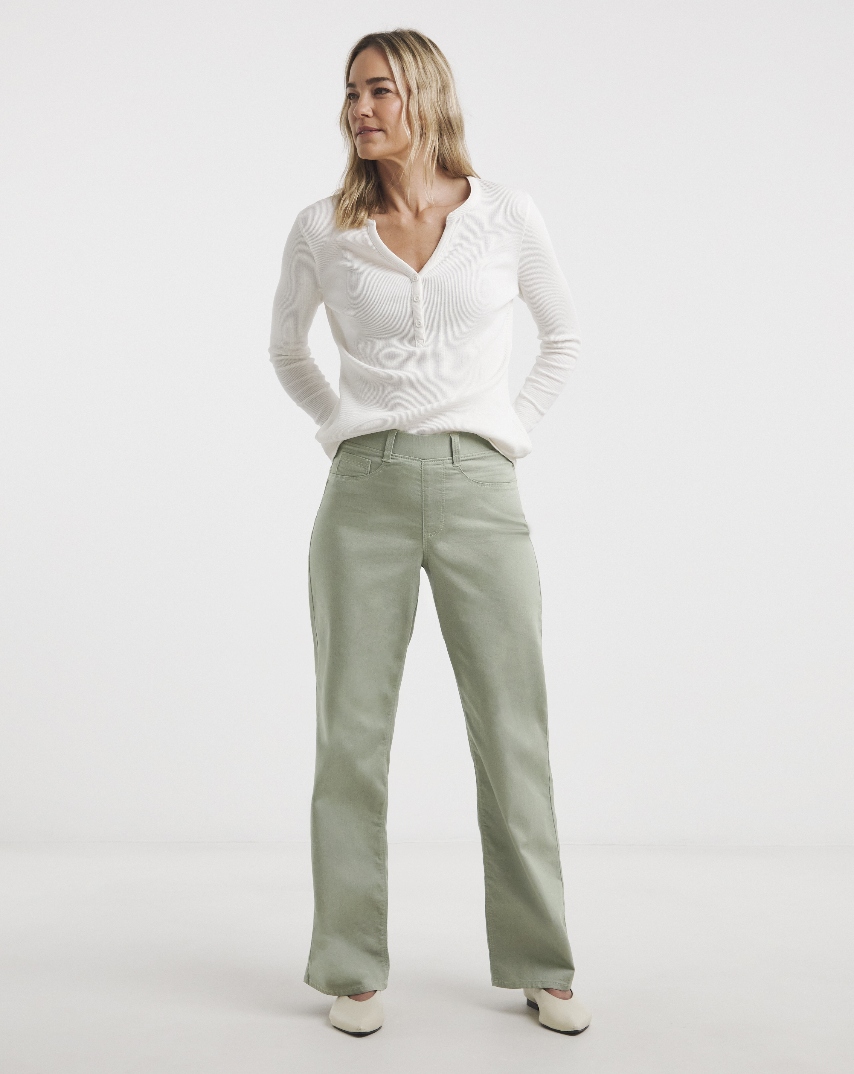 Sage Wide Leg Jeggings