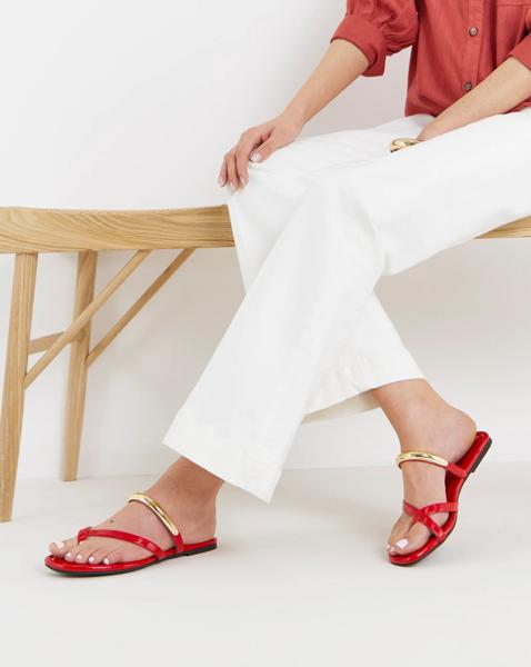 Toe Loop Hardware Sandals Wide