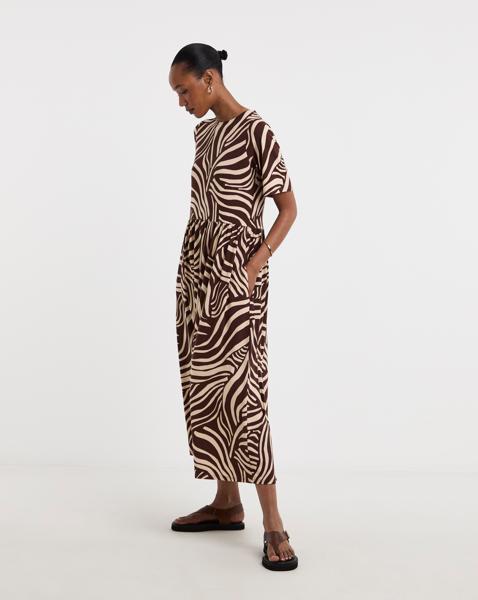 Soft Touch Half Sleeve Smock Dress