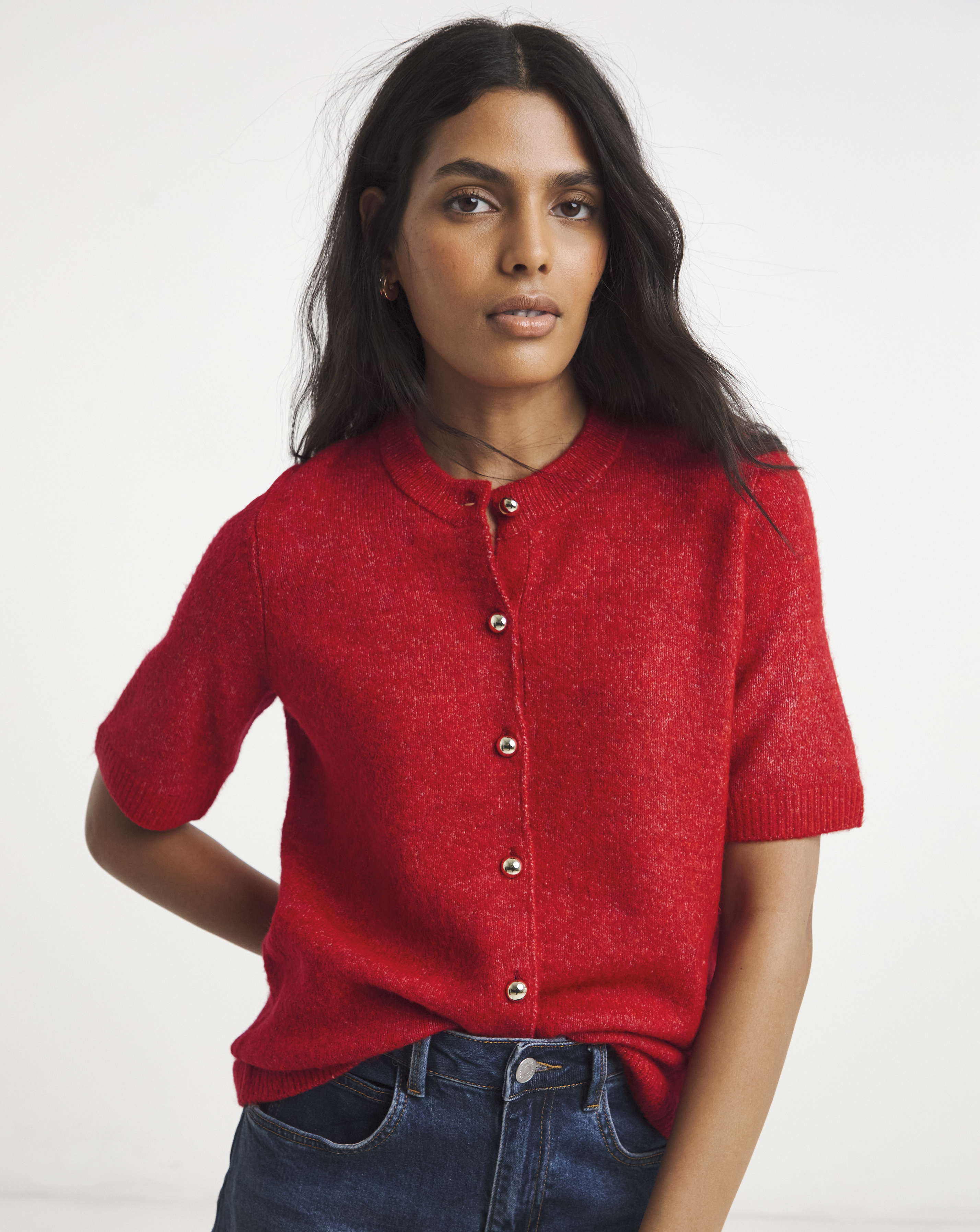 Simply Be Short Sleeve Cardigan