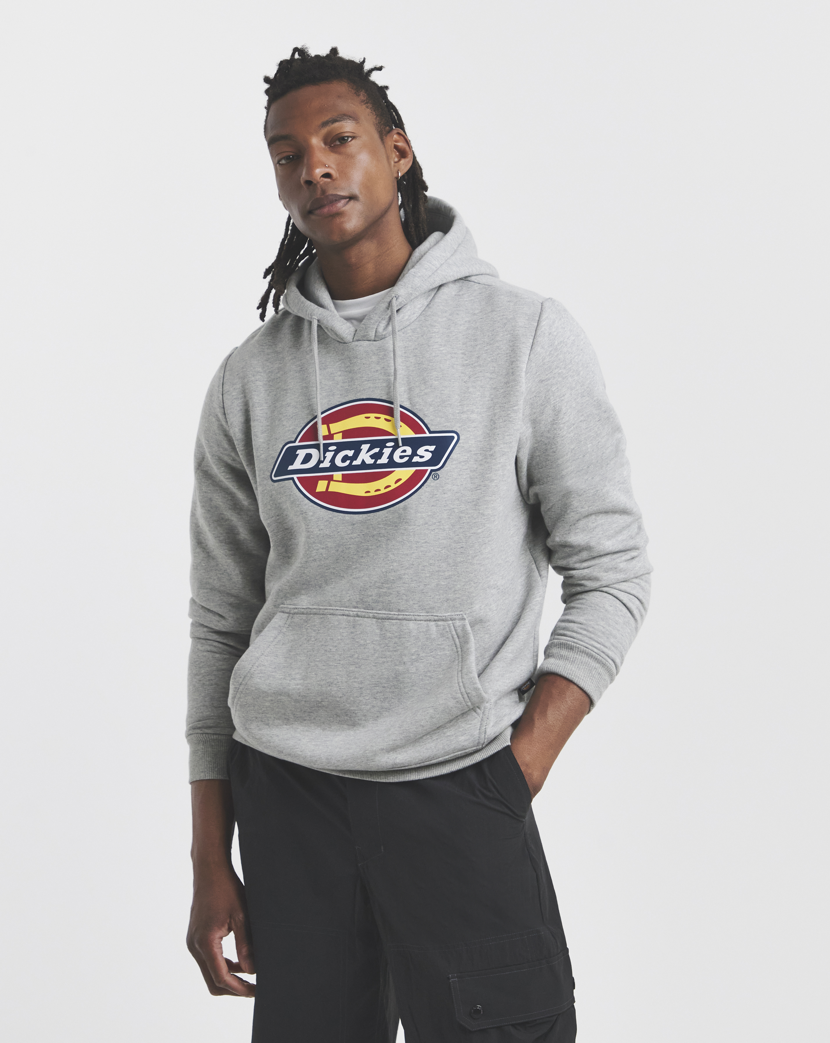 Dickies Icon Logo Hoodie - Grey Melange