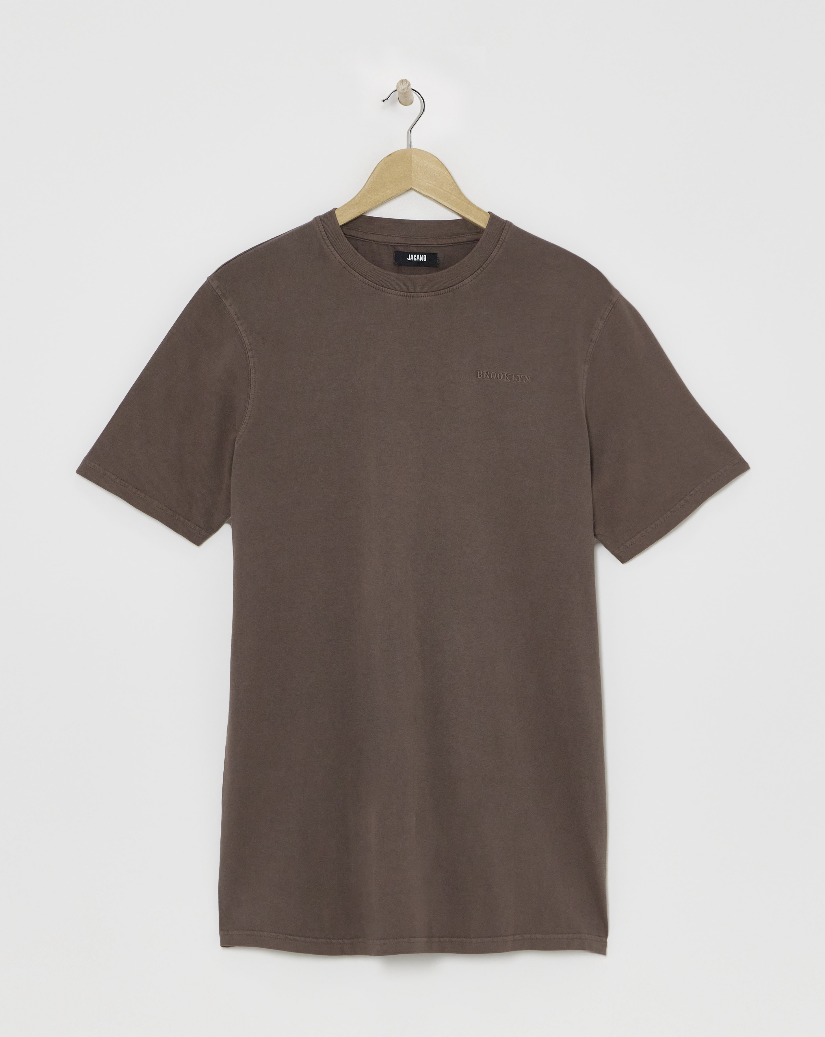 Embroidered Dyed Graphic T-Shirt Long